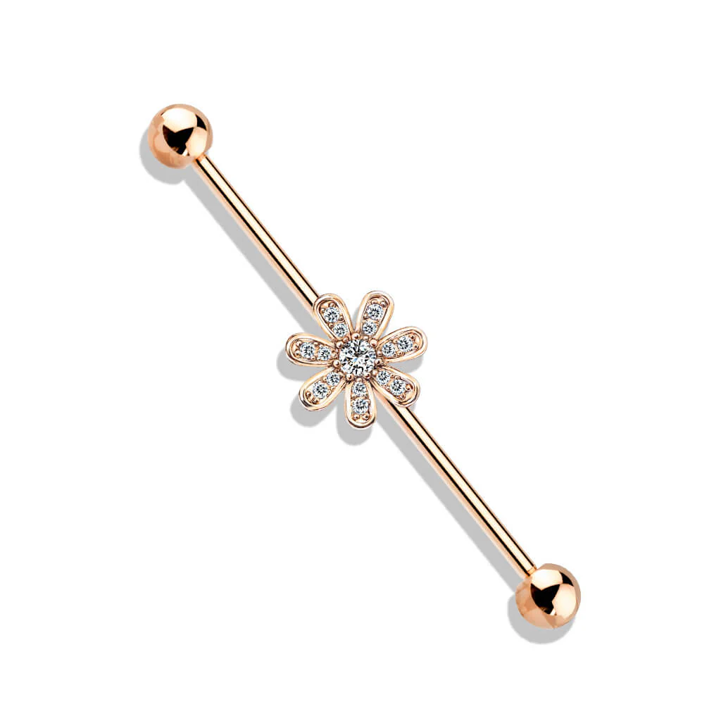 Sztanga industrial cyrkonia kwiatek - Image 7