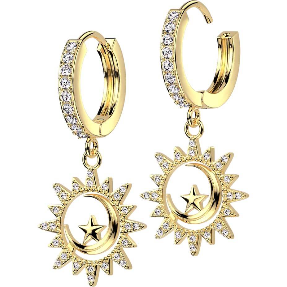 Półksiężyc gwiazdka cyrkonie - Image 5