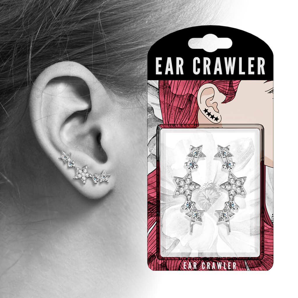Ear crawler  cyrkonia gwiazdka - Image 3