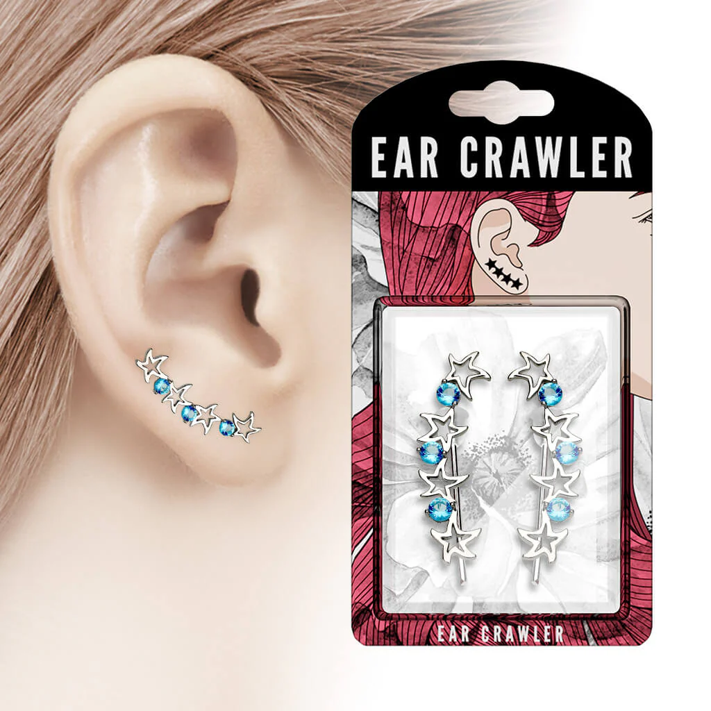 Ear crawler  gwiazdka cyrkonia - Image 3