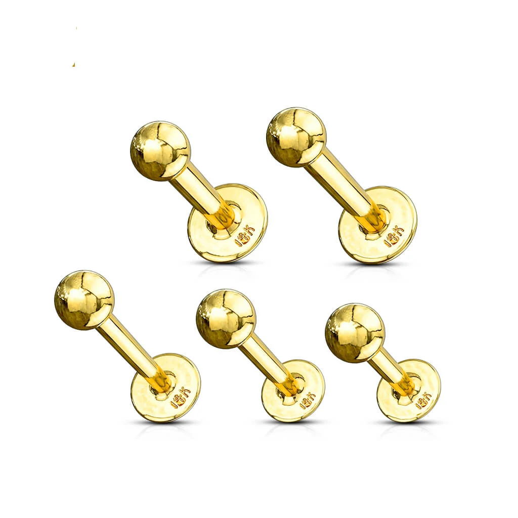 Złoto 585 labret kulka - Image 2