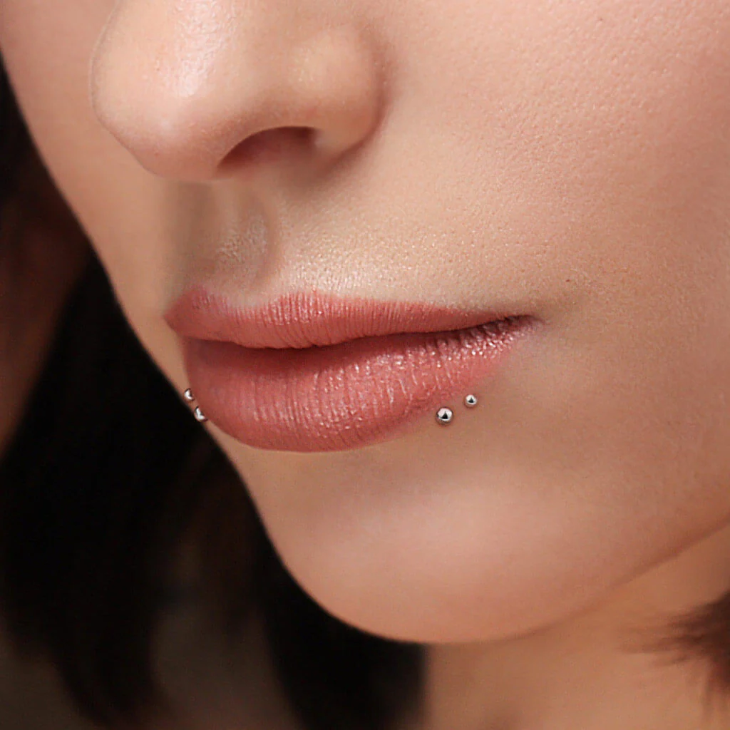 Labret kulka srebrna push-in - Image 3