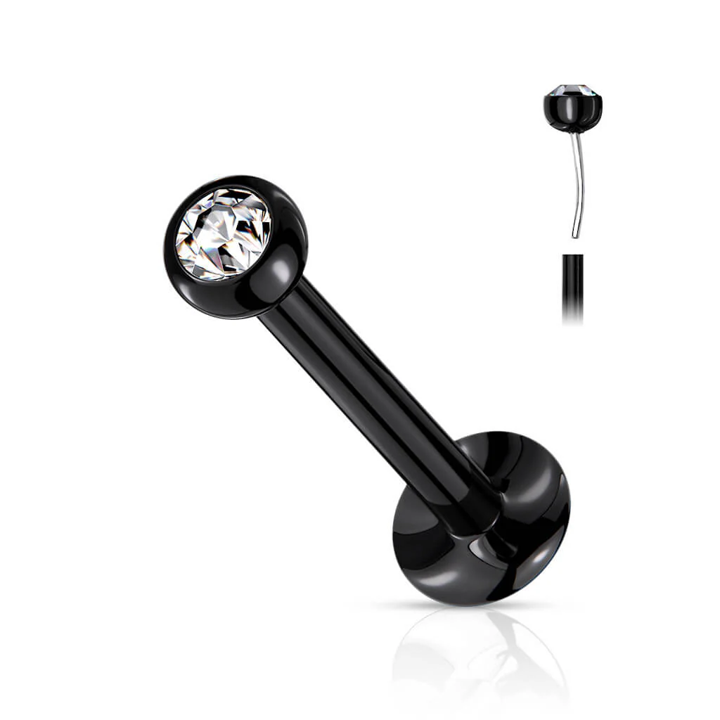 Labret kulka cyrkonia powłoka pvd push-in - Image 6