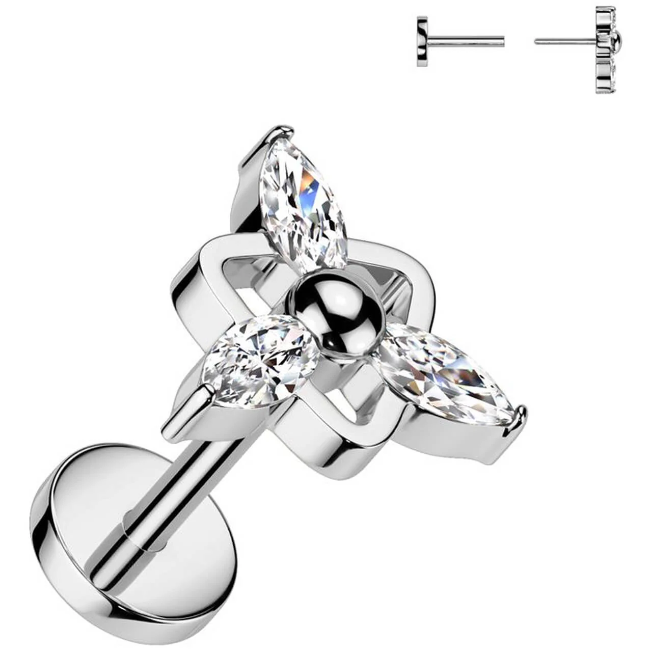 Tytan kulka trójkąt cyrkonia - Image 3