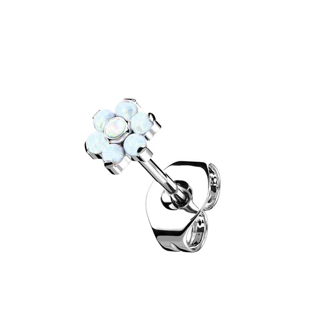 Tytan kwiatek opal srebrny - Image 5