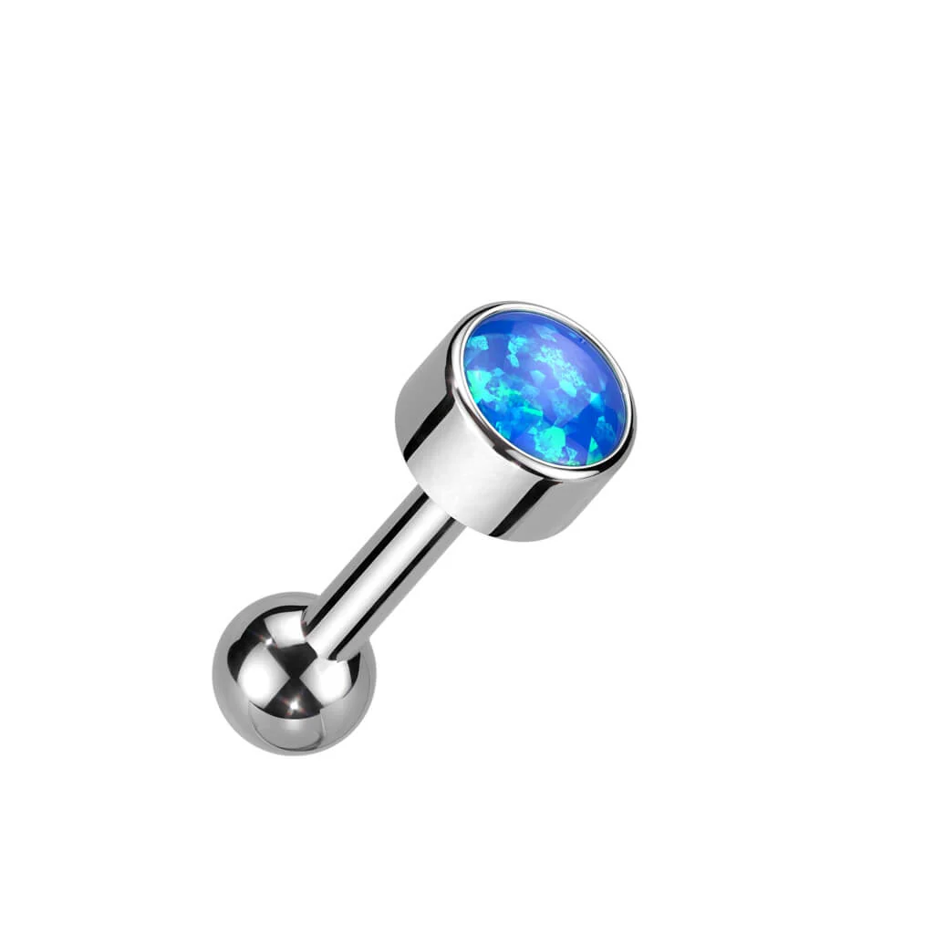 Tytan sztanga opal w oprawie bezel push-in - Image 3