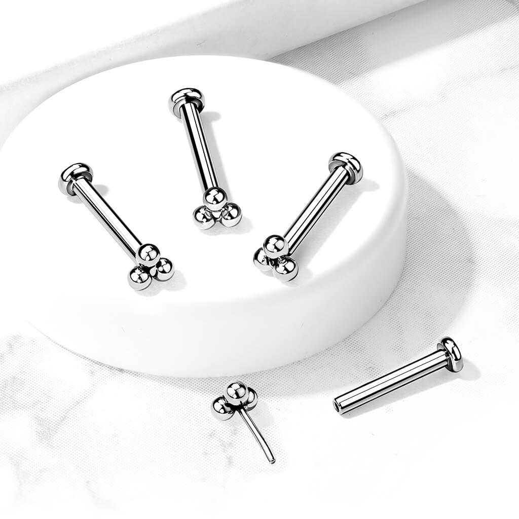 Tytan labret trójkąt kulka push-in - Image 3