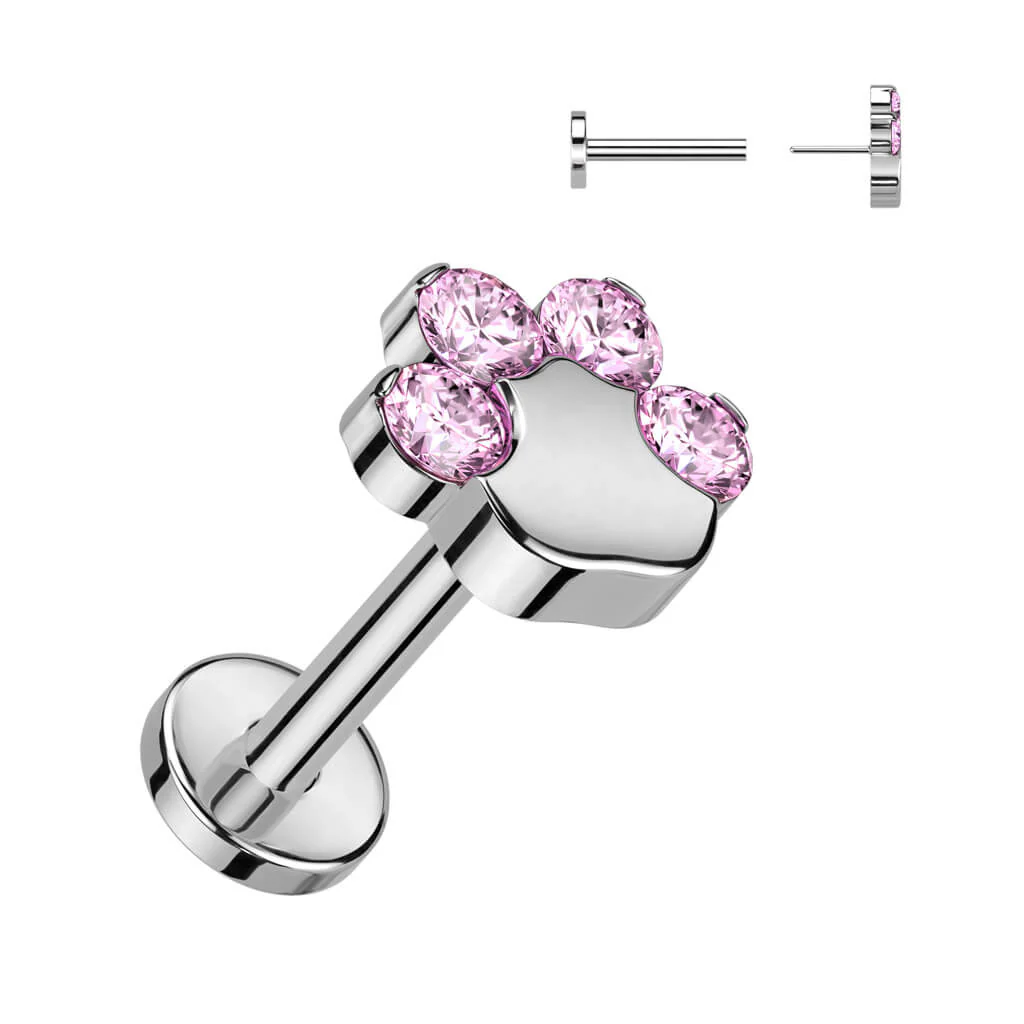 Tytan labret Łapa cyrkonia push-in - Image 7