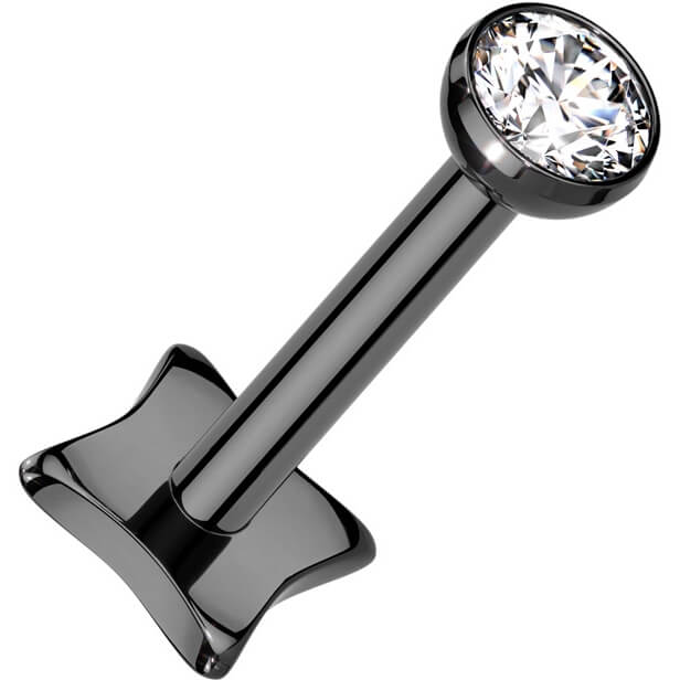 Labret oprawa bezel cyrkonia push-in - Image 4