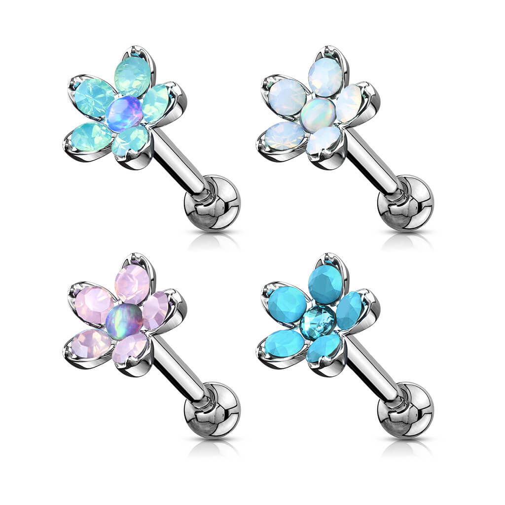 Sztanga kwiatek opal srebrny - Image 3