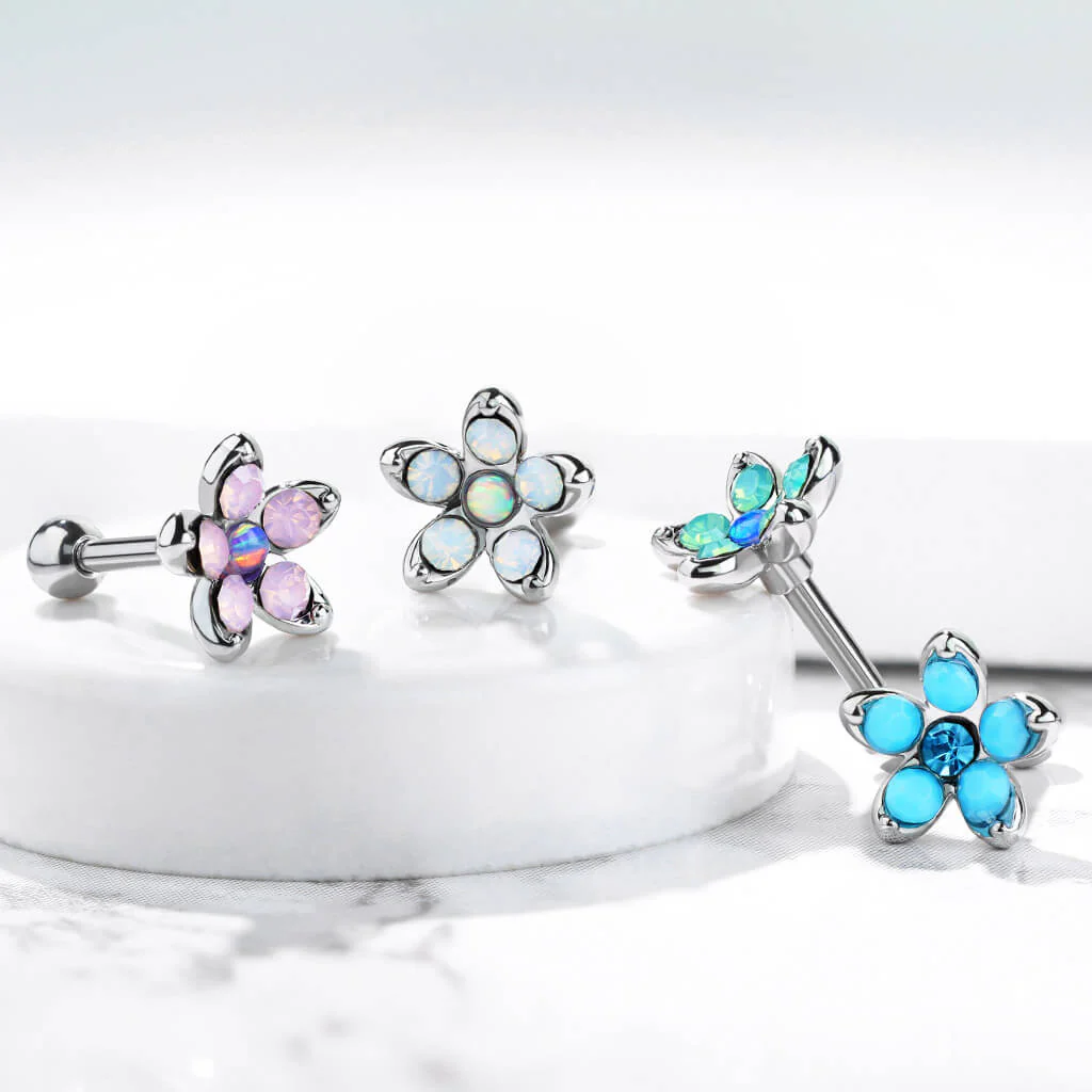 Sztanga kwiatek opal srebrny - Image 5