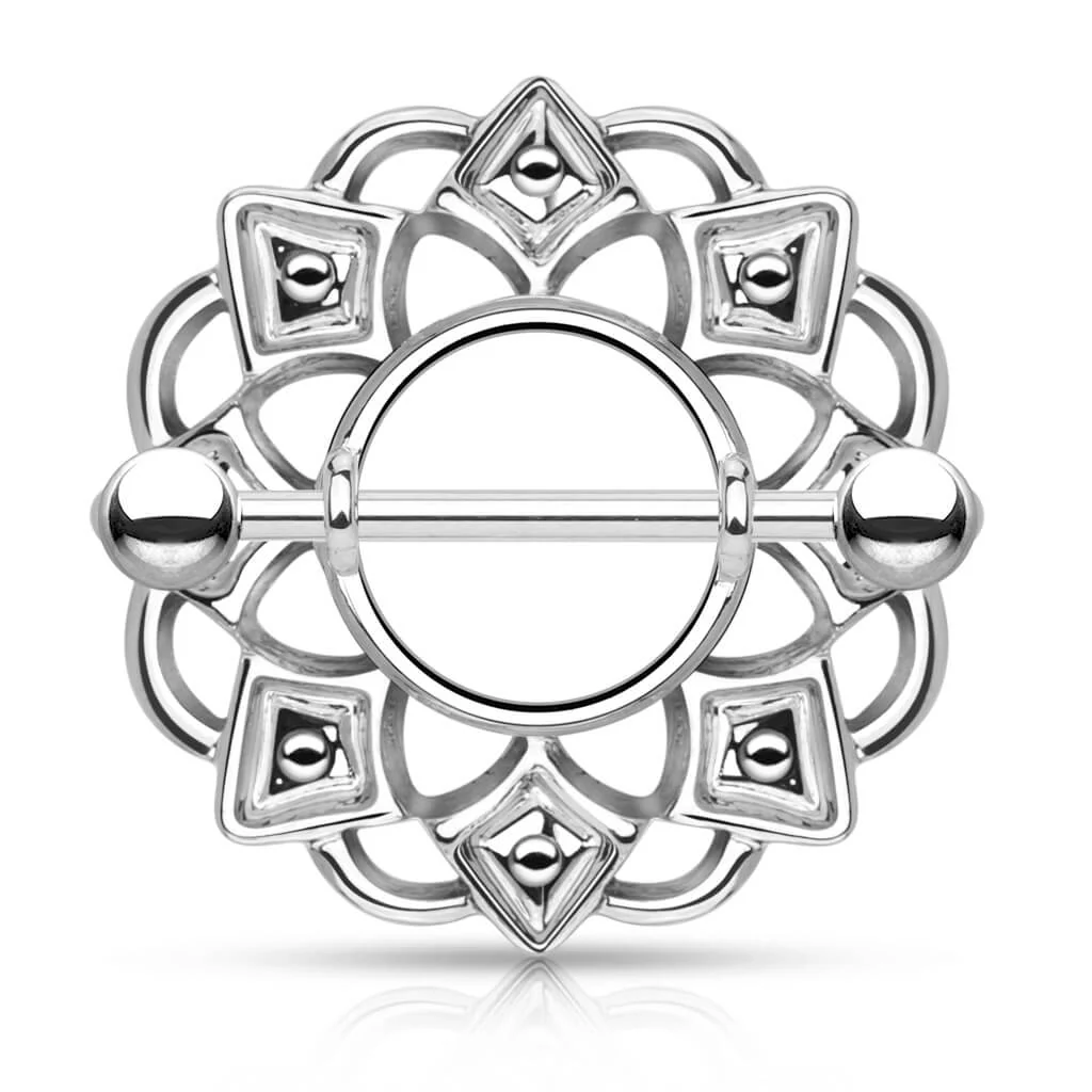Kolczyk do sutka słońce tribal - Image 4