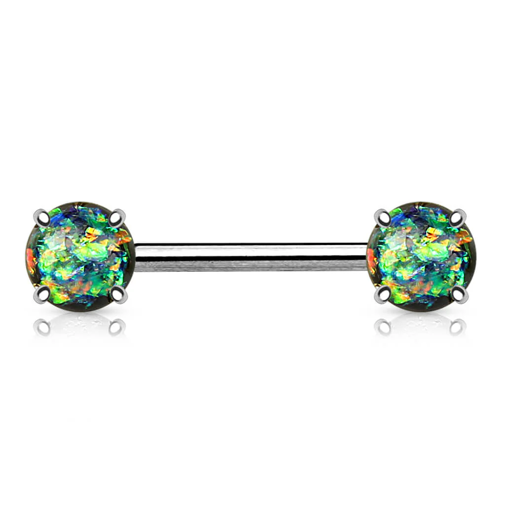 Kolczyk do sutka opal srebrny - Image 4
