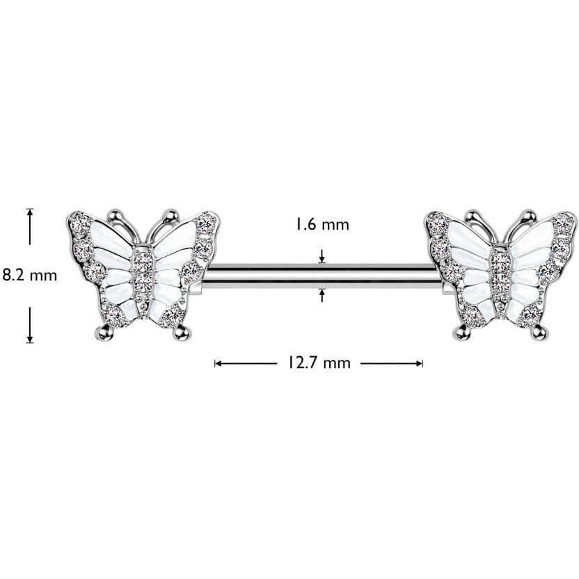 Sztanga motyl cyrkonia - Image 2