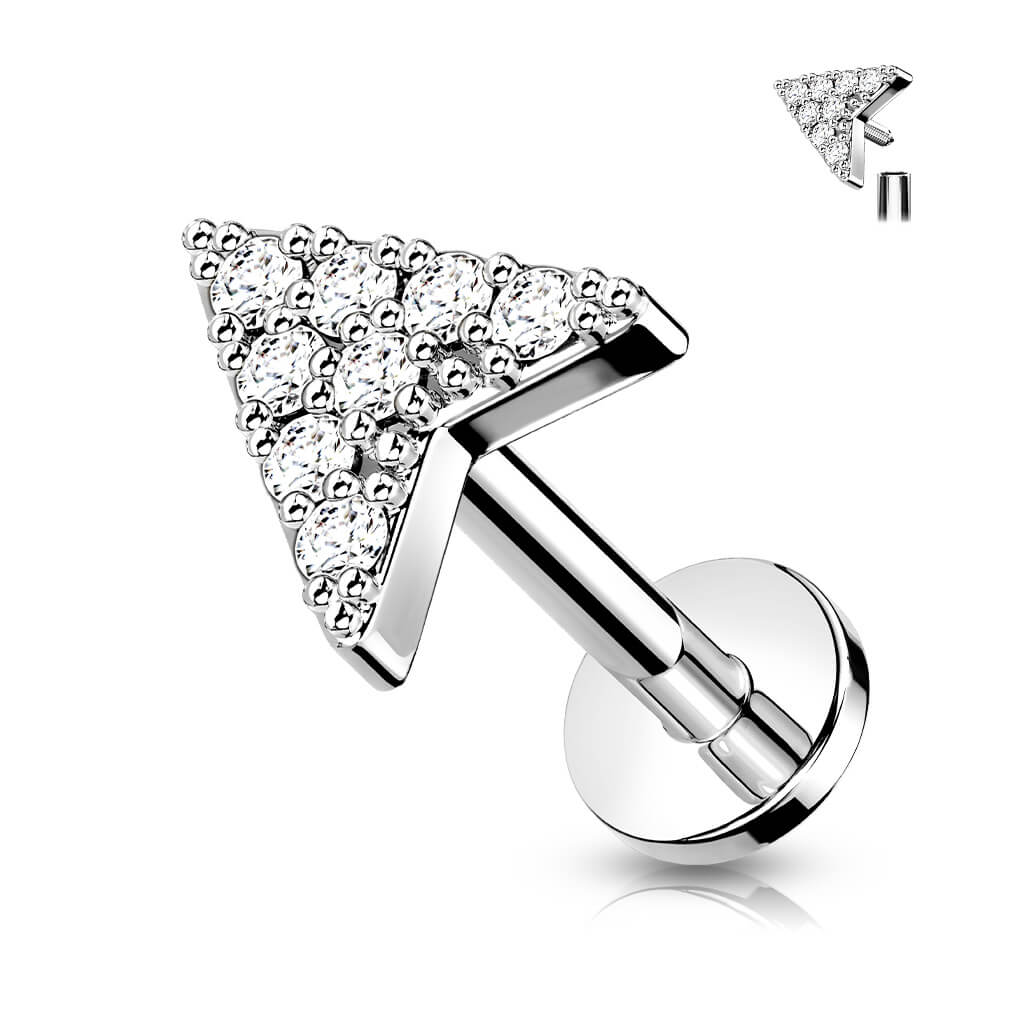 Labret cyrkonia strzała gwint wewnętrzny - Image 8