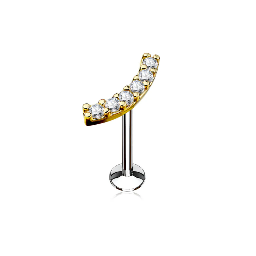 Labret cyrkonie gwint wewnętrzny - Image 3
