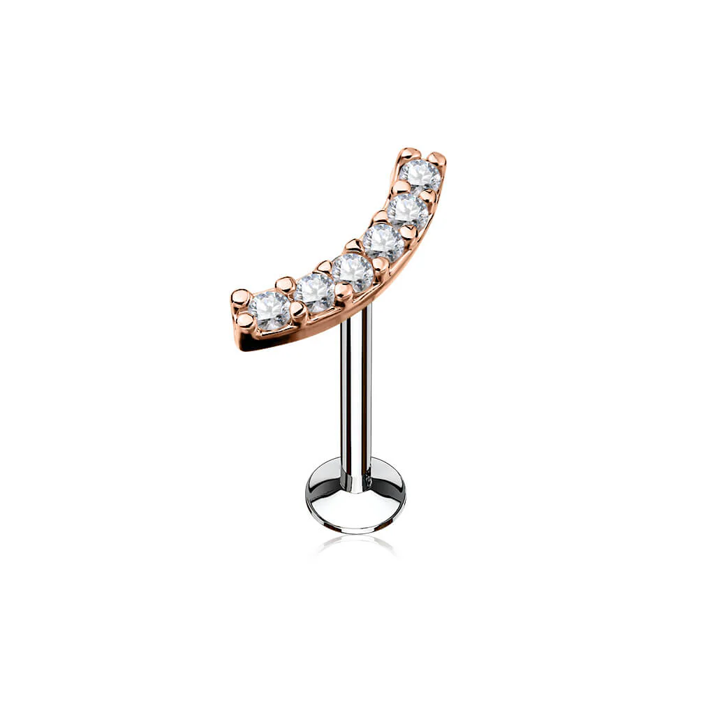 Labret cyrkonie gwint wewnętrzny - Image 4