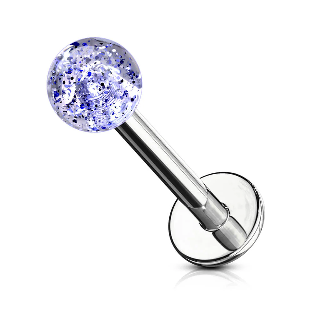 Labret akrylowa kulka glitter - Image 5