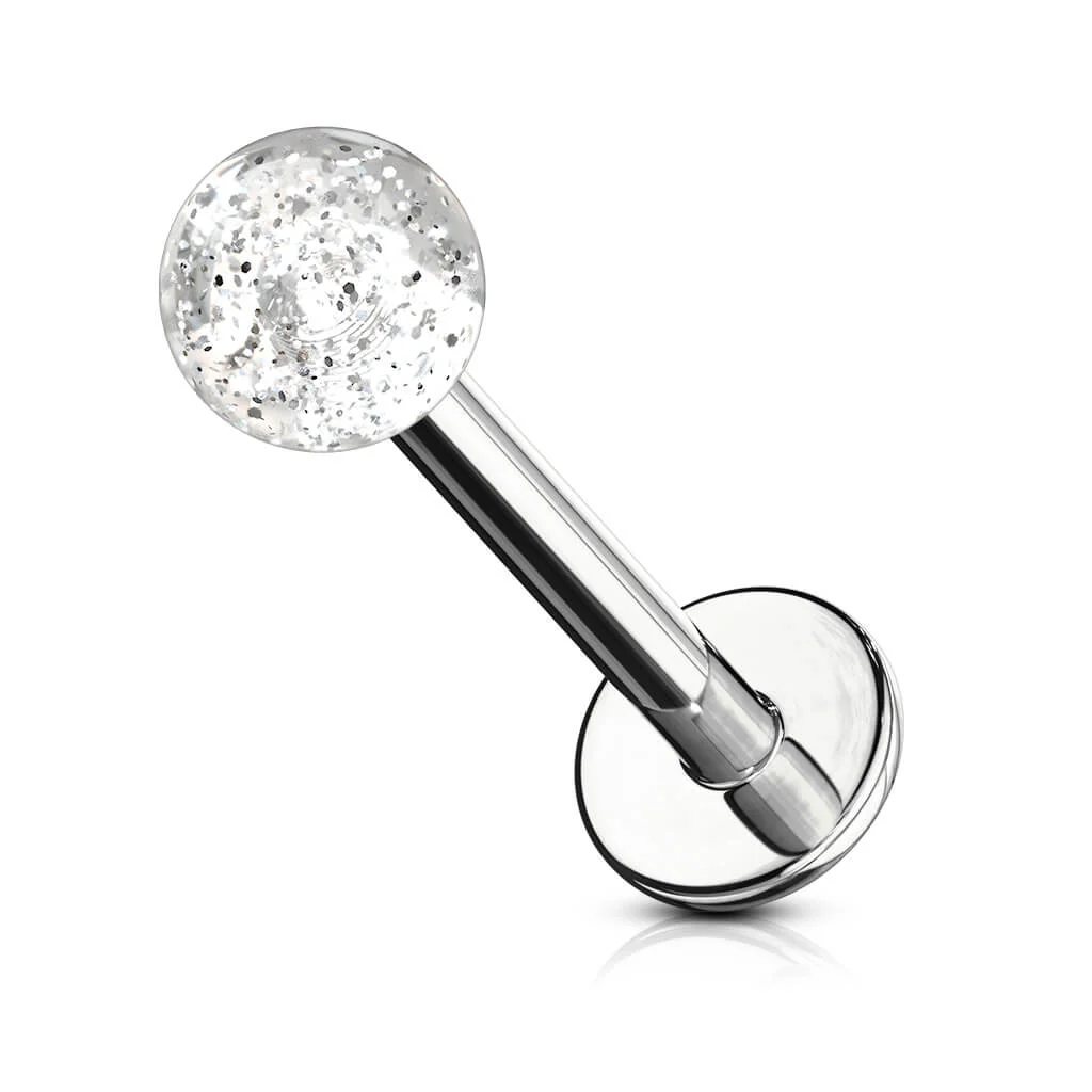 Labret akrylowa kulka glitter - Image 6