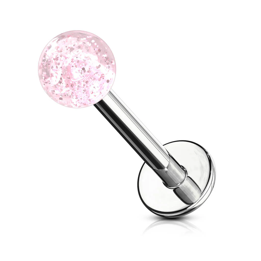 Labret akrylowa kulka glitter - Image 8