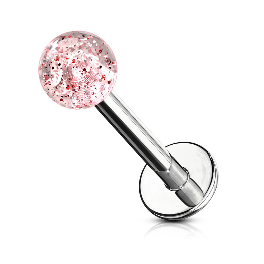 Labret akrylowa kulka glitter - Image 9