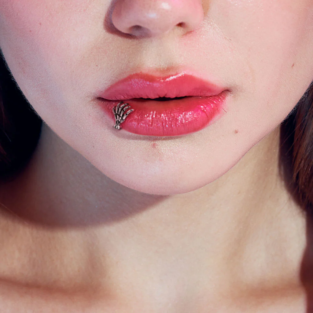 Labret ręka szkieletu srebrny - Image 3