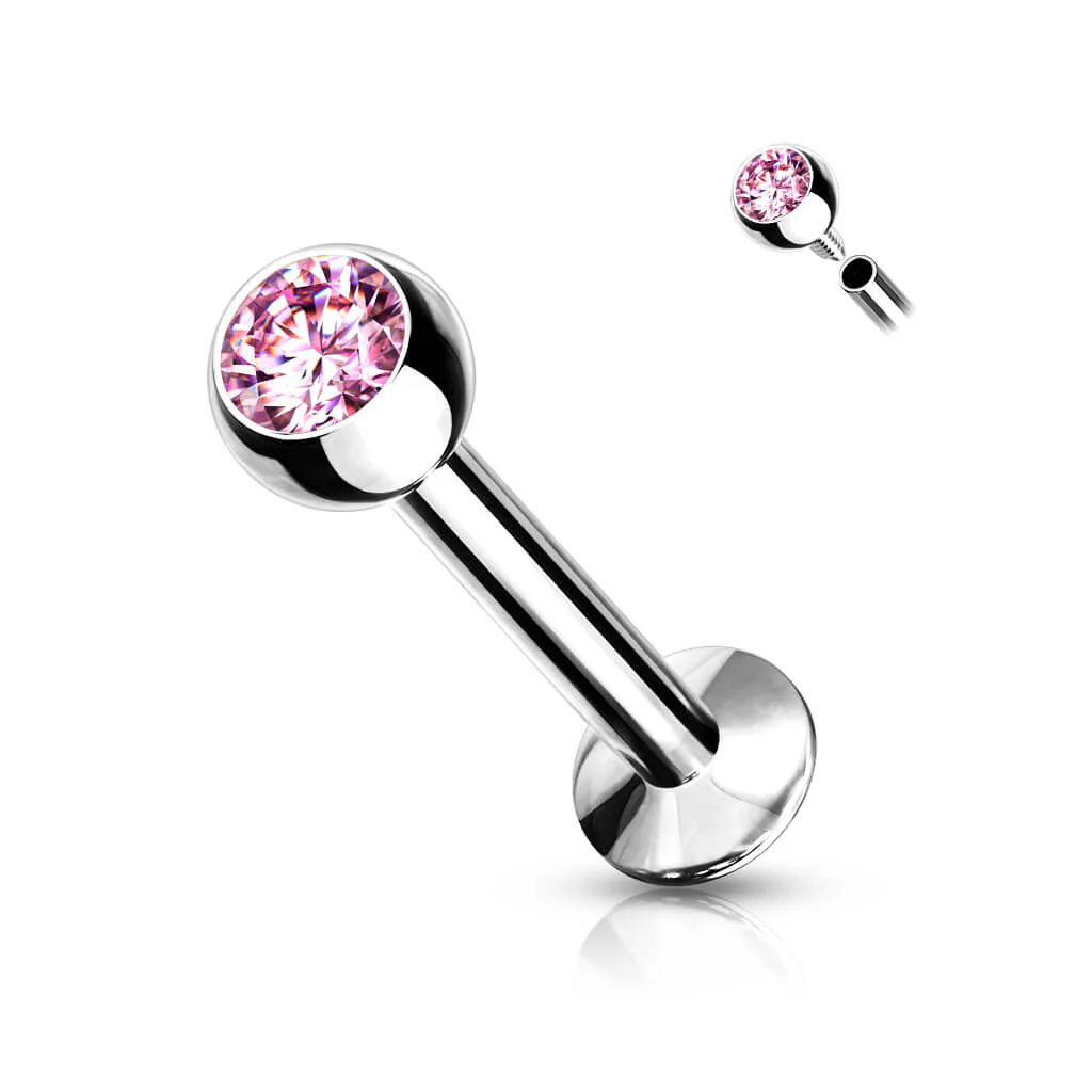 Labret kulka cyrkonia gwint wewnętrzny - Image 11