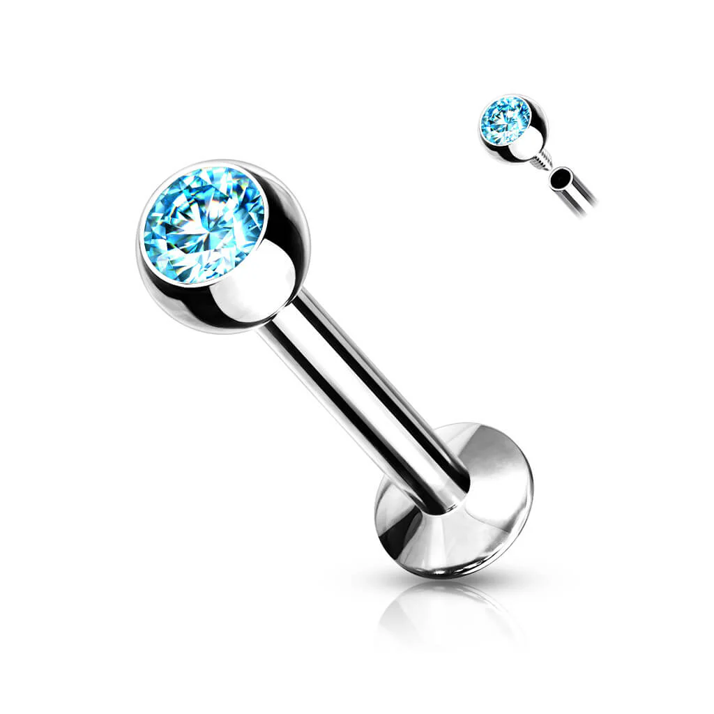 Labret kulka cyrkonia gwint wewnętrzny - Image 12