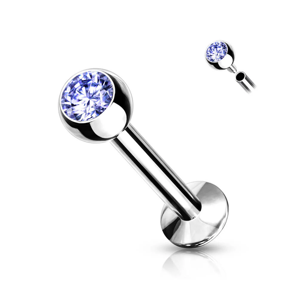 Labret kulka cyrkonia gwint wewnętrzny - Image 14