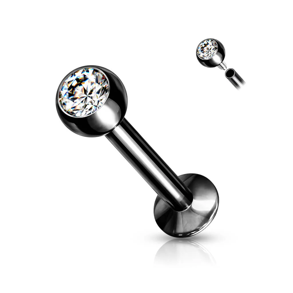 Labret kulka cyrkonia gwint wewnętrzny - Image 7