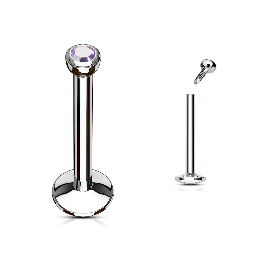 Labret kulka cyrkonia gwint wewnętrzny - Image 13
