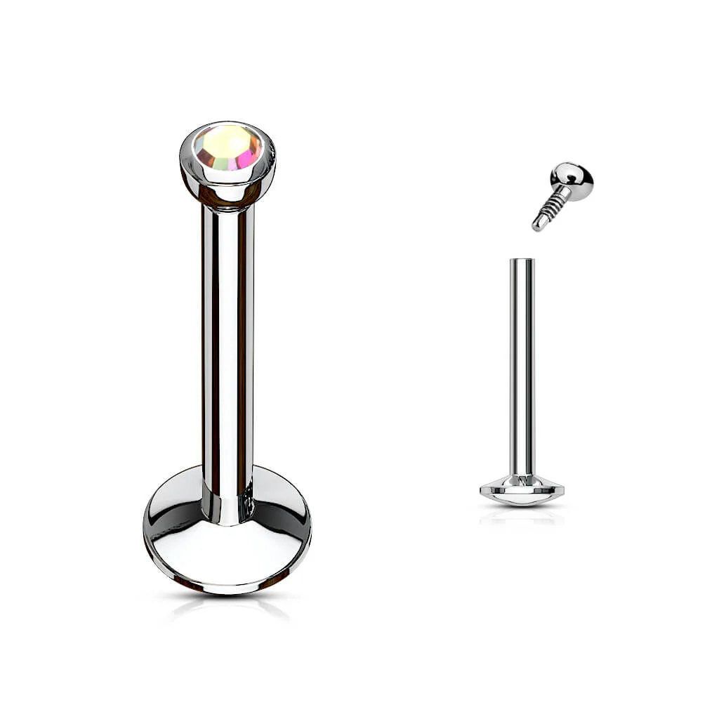 Labret kulka cyrkonia gwint wewnętrzny - Image 4