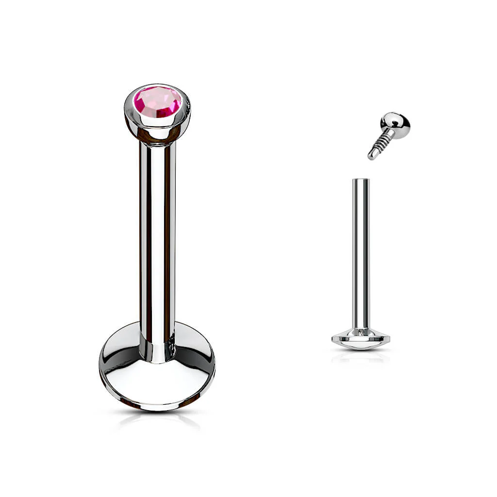 Labret kulka cyrkonia gwint wewnętrzny - Image 6
