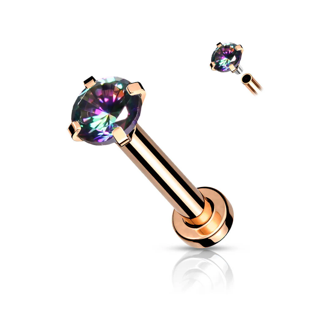 Labret cyrkonia gwint wewnętrzny - Image 13
