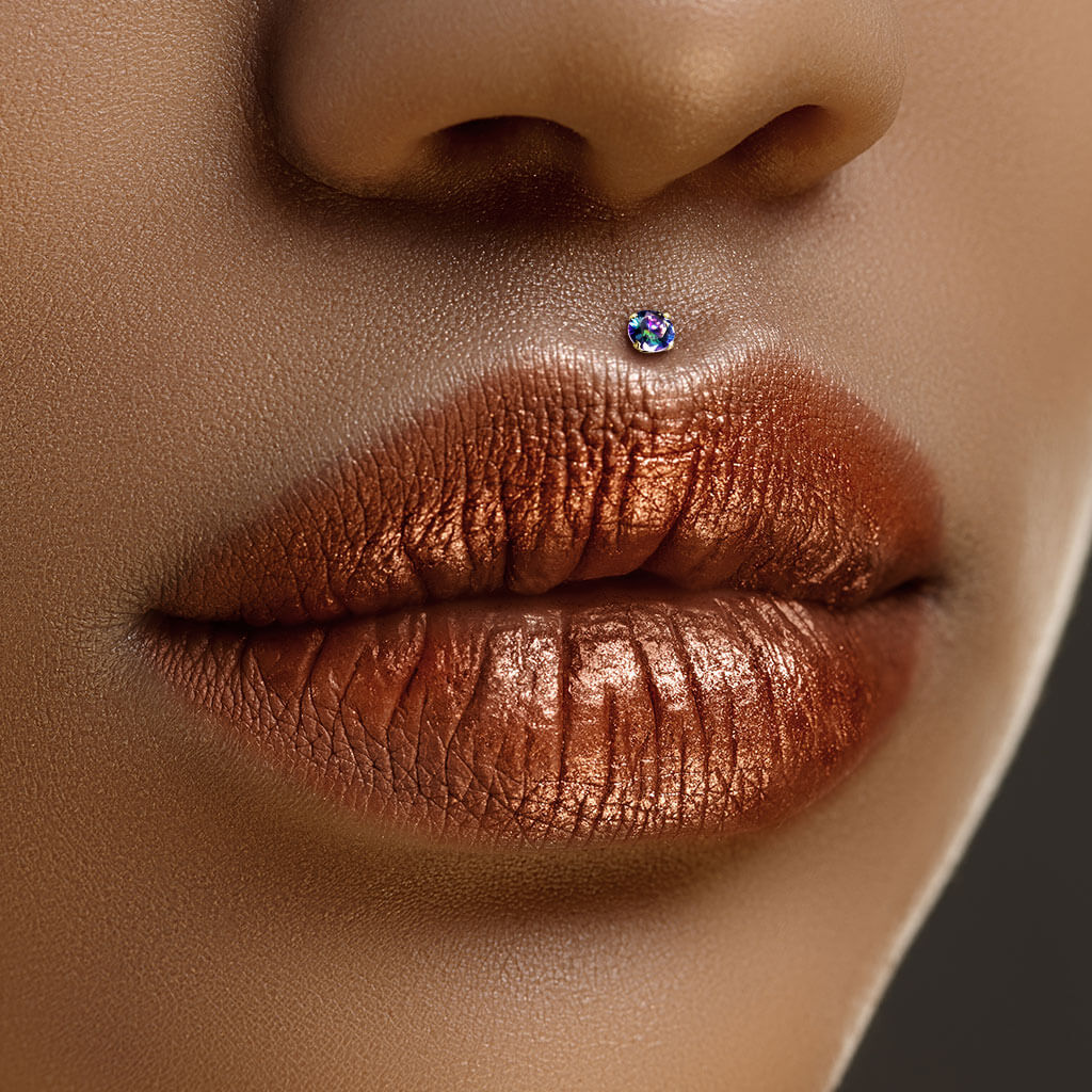 Labret cyrkonia gwint wewnętrzny - Image 3