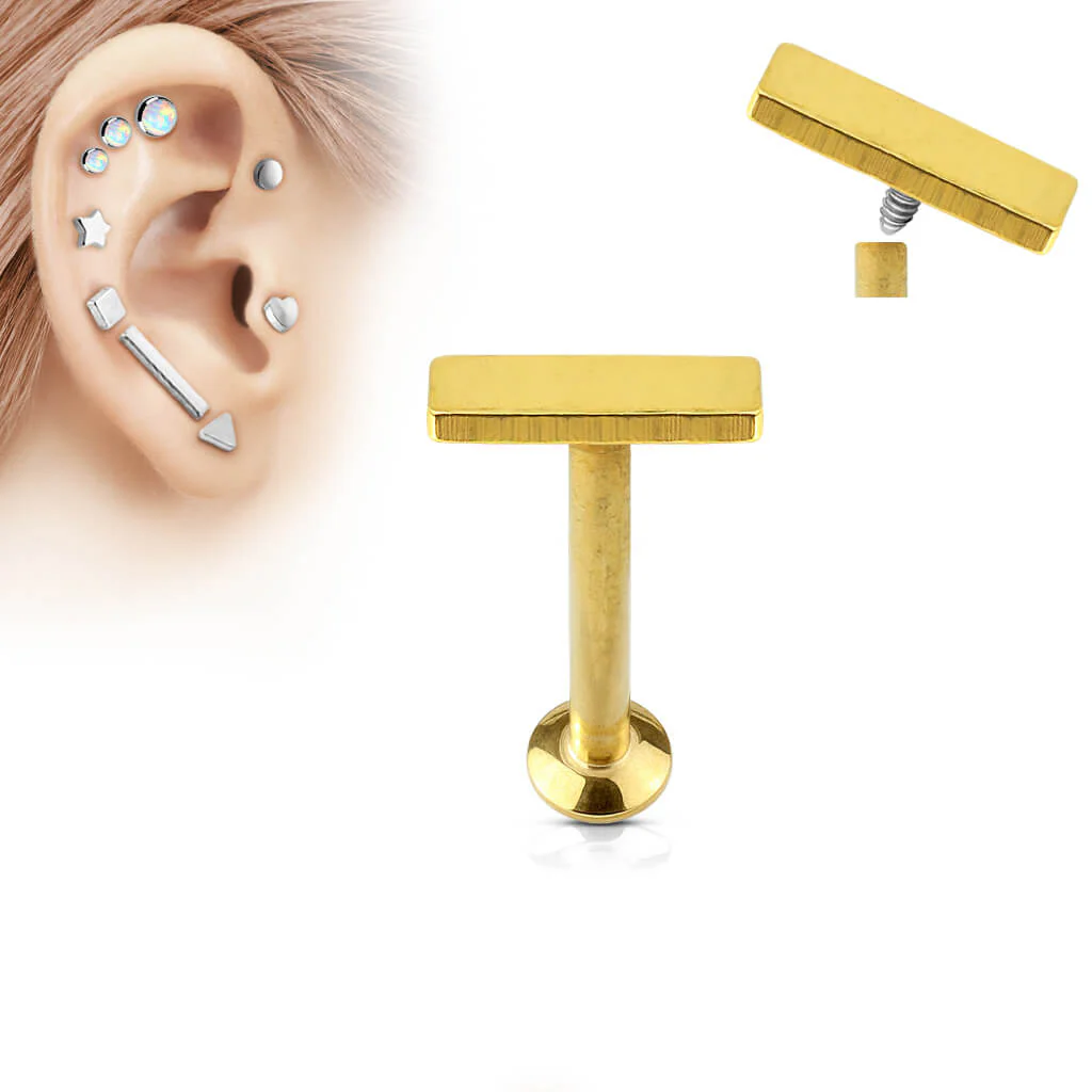 Labret płaski pasek gwint wewnętrzny - Image 2