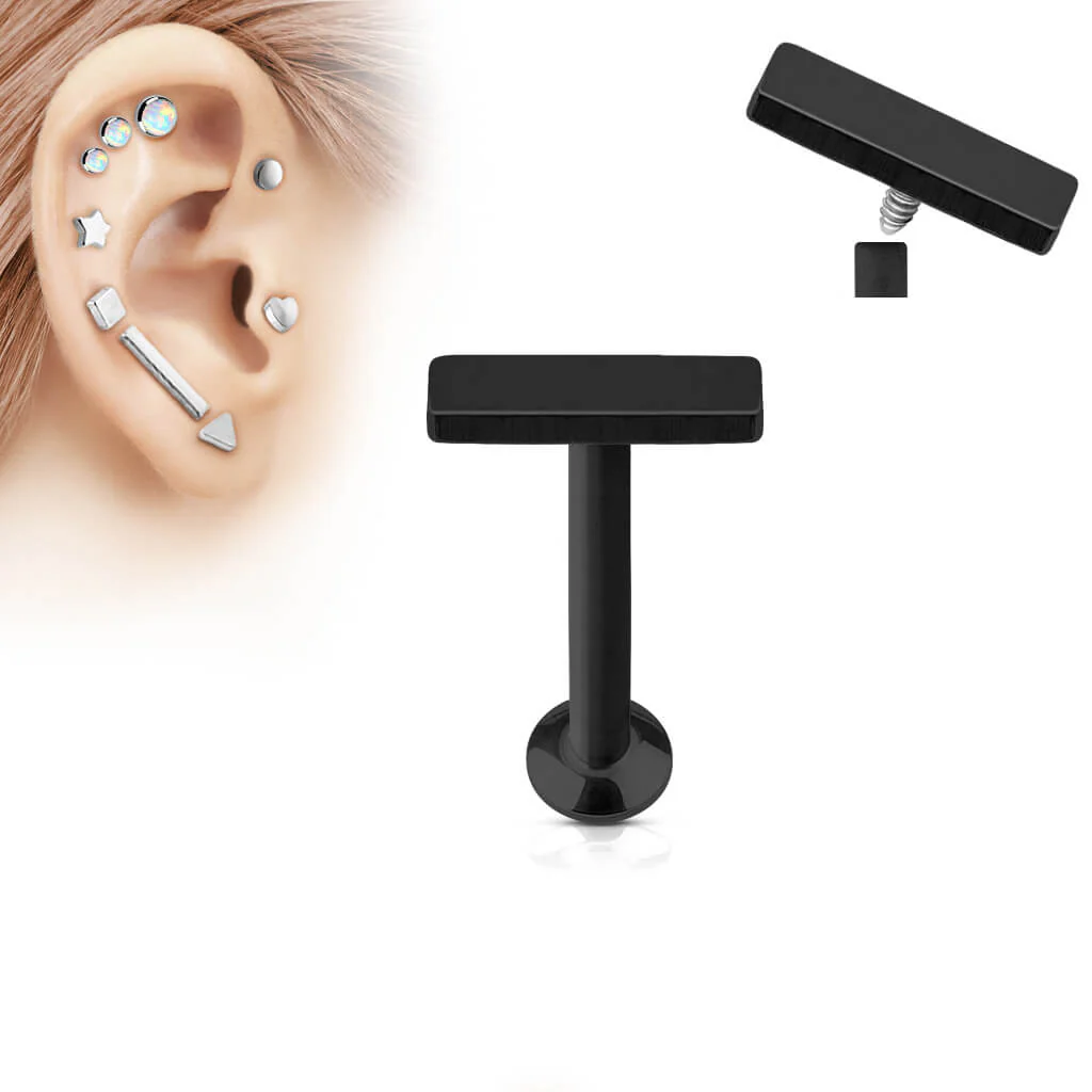 Labret płaski pasek gwint wewnętrzny - Image 3