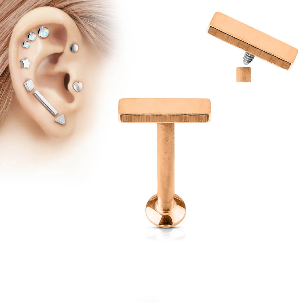 Labret płaski pasek gwint wewnętrzny - Image 4