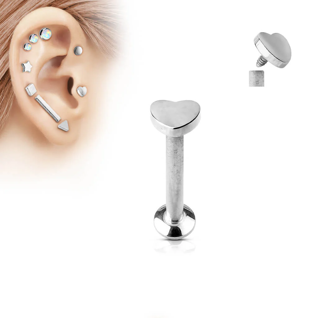 Labret serduszko gwint wewnętrzny - Image 5