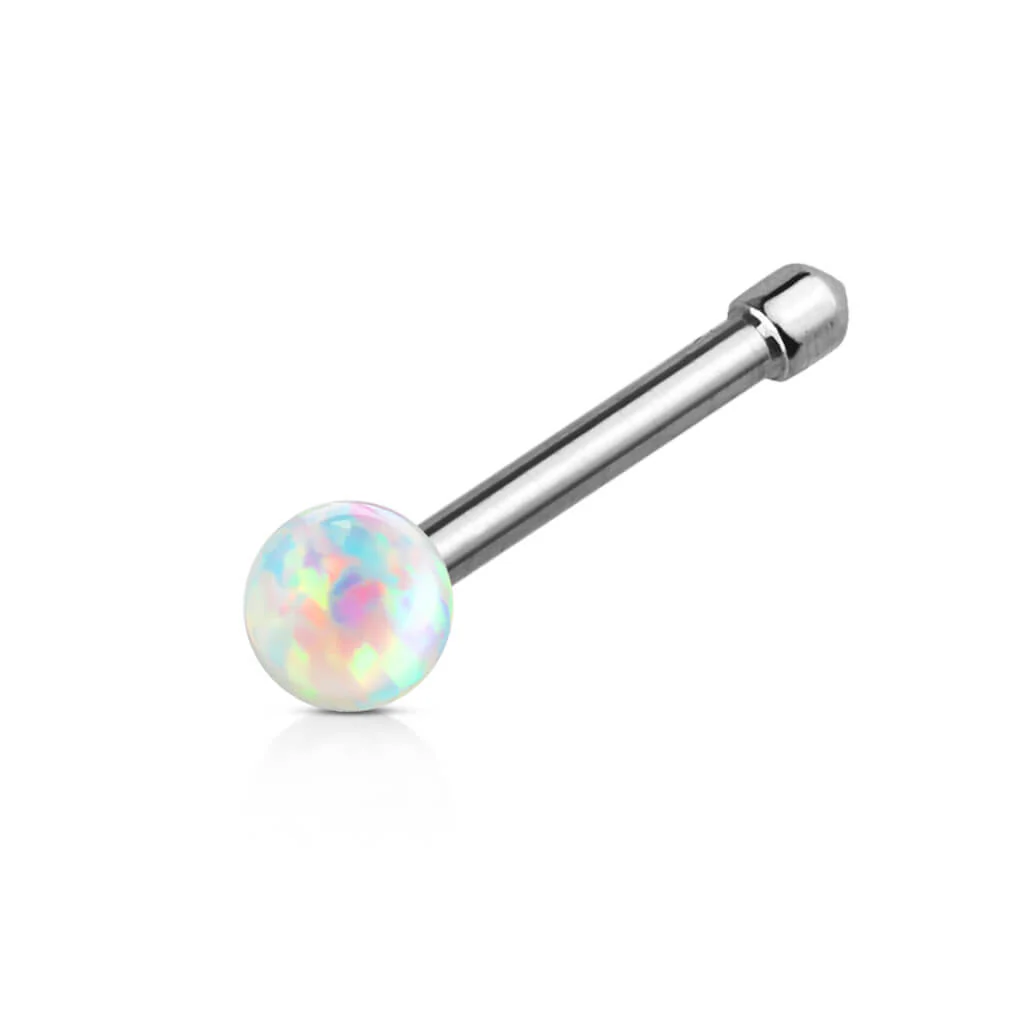 Kolczyk do nosa kulka opal - Image 3