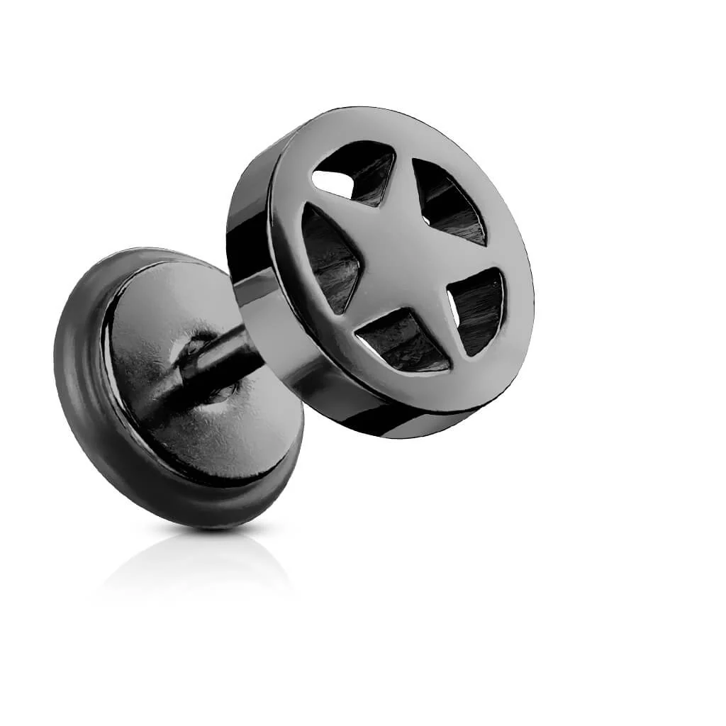 Fake plug gwiazda srebrny gwint wewnętrzny - Image 2