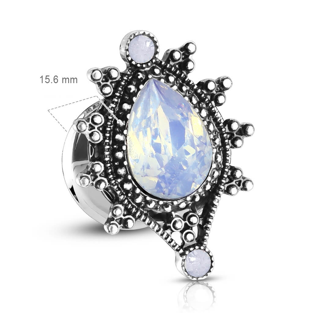 Plug kropla opal srebrny - Image 2