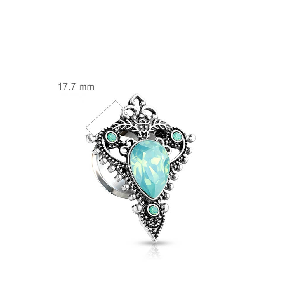 Plug kropla opal srebrny - Image 2