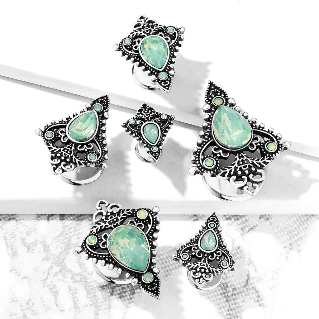 Plug kropla opal srebrny - Image 4