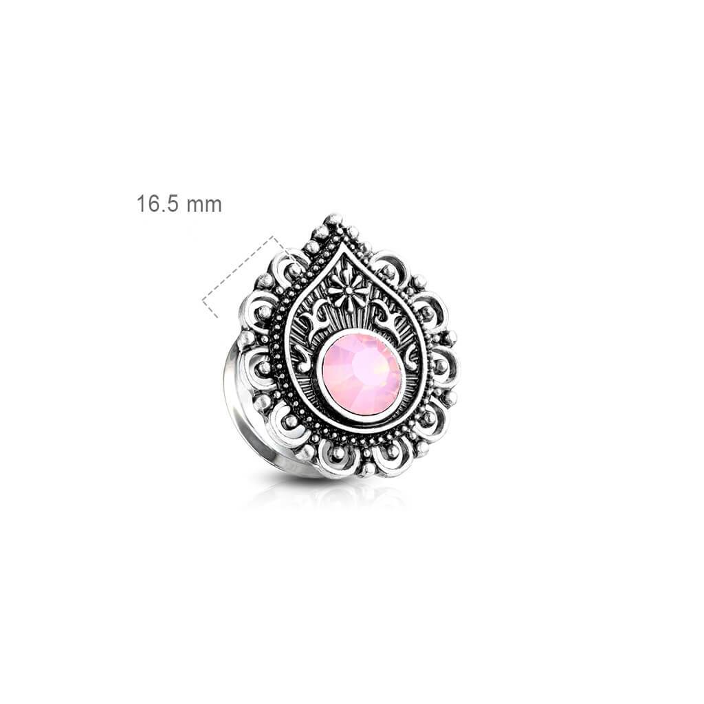 Plug kropla opal srebrny - Image 2