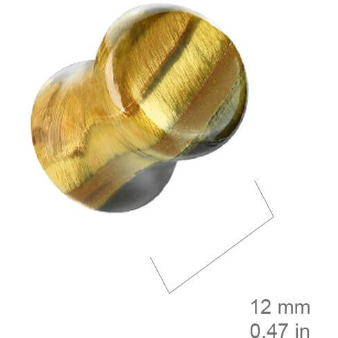 Plug oko tygrysa kamień pół szlachetny - Image 2