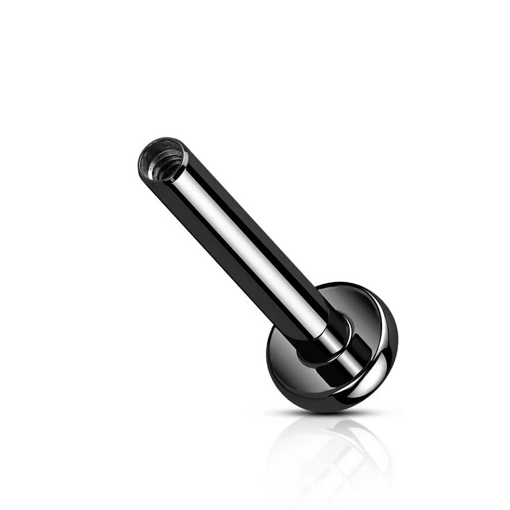 Tytan pręcik labret z płaską podstawą 3mm gwint wewnętrzny - Image 5