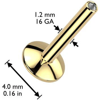 Tytan labret podstawa gwint wewnętrzny - Image 2
