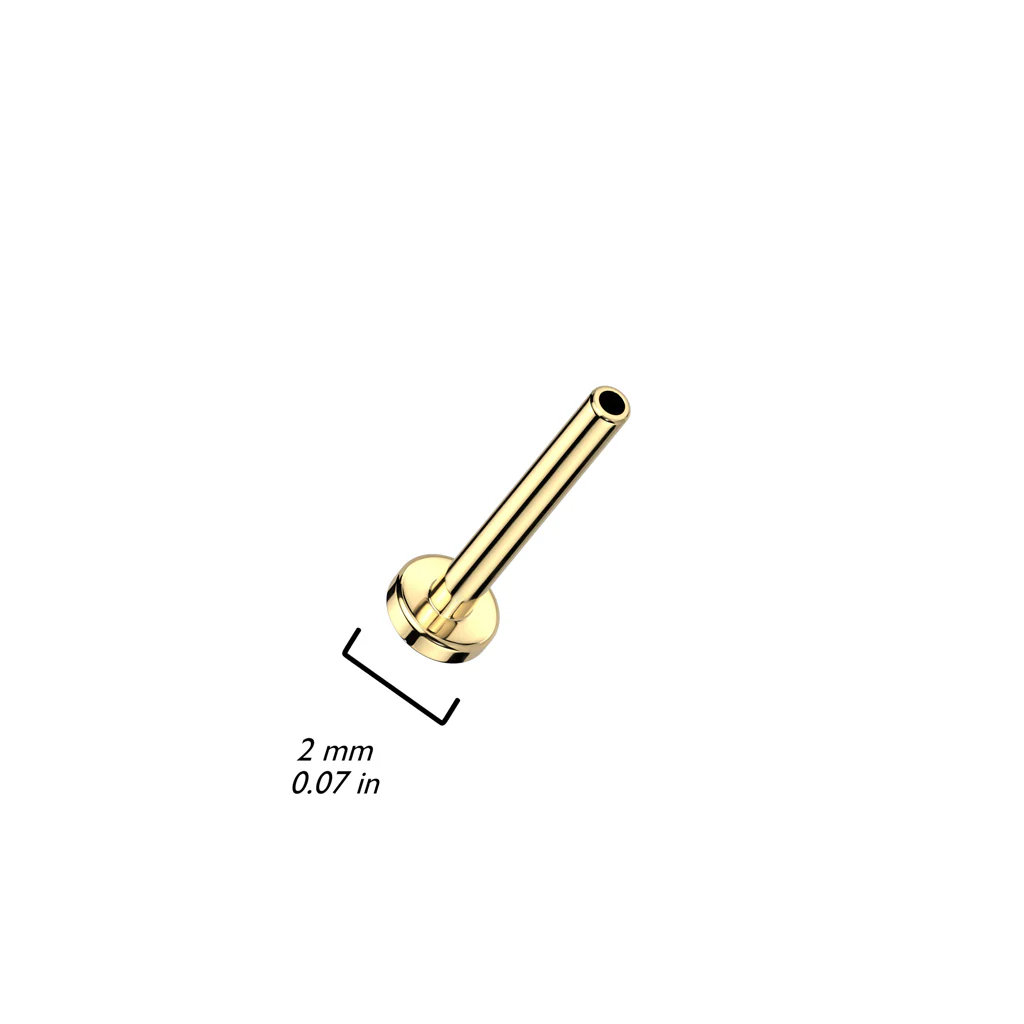 Pręcik labret z płaską podstawą 2.5mm push-in - Image 2
