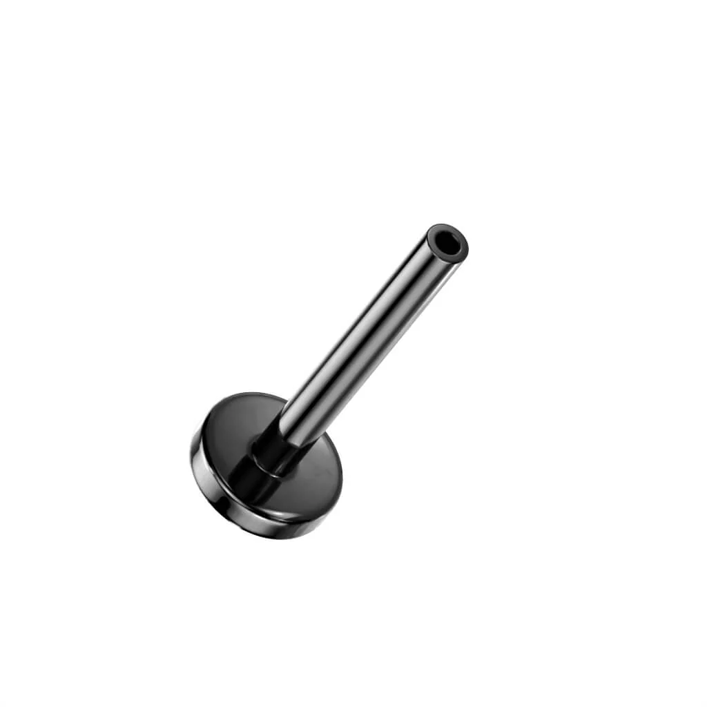Tytan pręcik labret z płaską podstawą 4mm push-in - Image 6